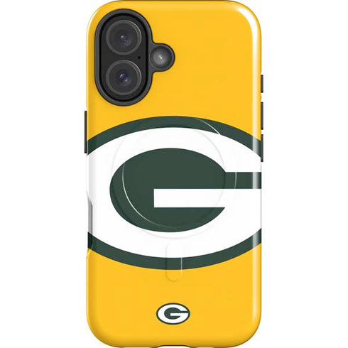 NFL Green Bay Packers Large Logo iPhone 16 Plus Magsafe Impact Case