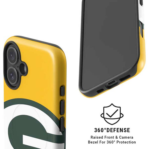 NFL Green Bay Packers Large Logo iPhone 16 Plus Magsafe Impact Case