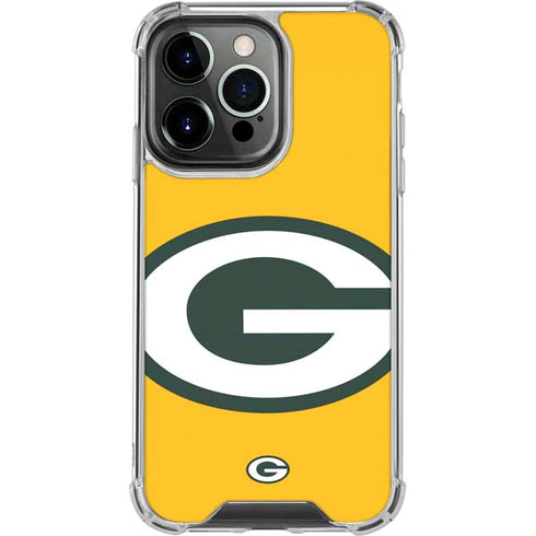 NFL Green Bay Packers Large Logo iPhone 16 Pro Clear Case