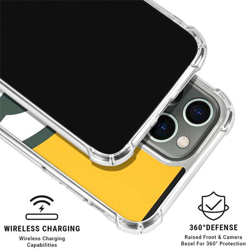 NFL Green Bay Packers Large Logo iPhone 16 Pro Clear Case