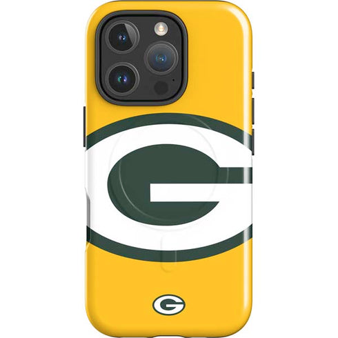 NFL Green Bay Packers Large Logo iPhone 16 Pro Magsafe Impact Case