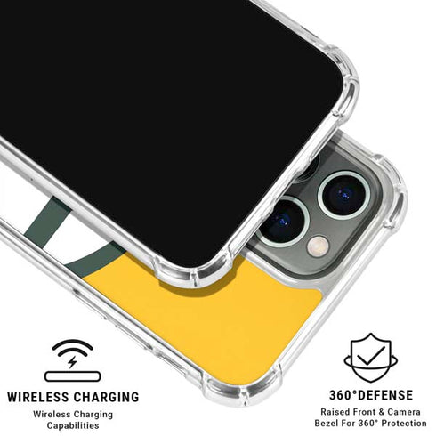 NFL Green Bay Packers Large Logo iPhone 16 Pro Max Clear Case