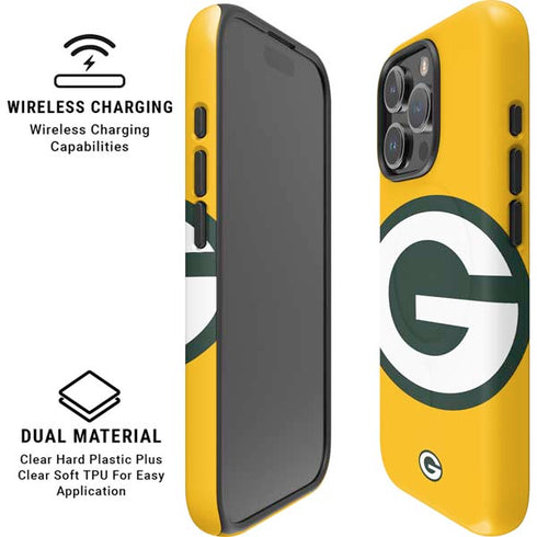 NFL Green Bay Packers Large Logo iPhone 16 Pro Max Magsafe Impact Case