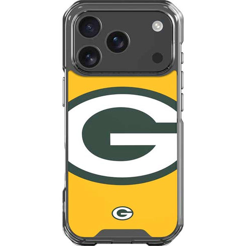 NFL Green Bay Packers Large Logo iPhone 18 Pro Clear Case