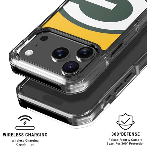 NFL Green Bay Packers Large Logo iPhone 18 Pro Clear Case