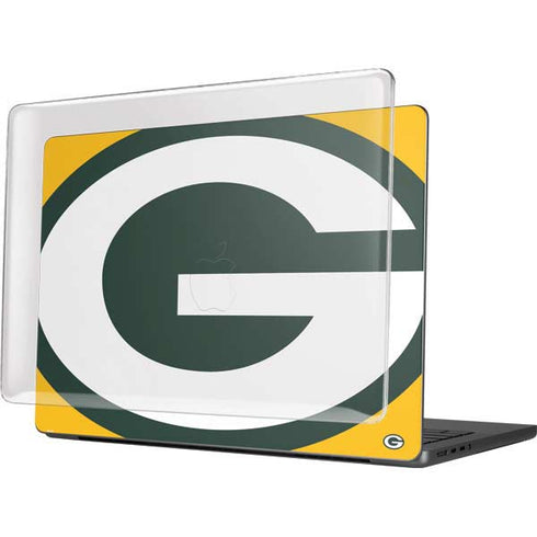 NFL Green Bay Packers Large Logo MacBook Pro 14in (2021-24) Case plus Skin