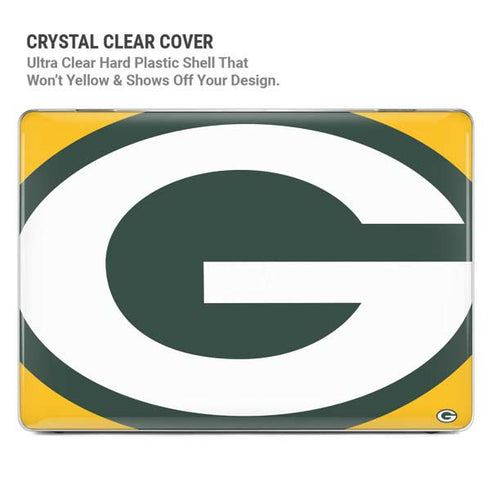 NFL Green Bay Packers Large Logo MacBook Pro 14in (2021-24) Case plus Skin