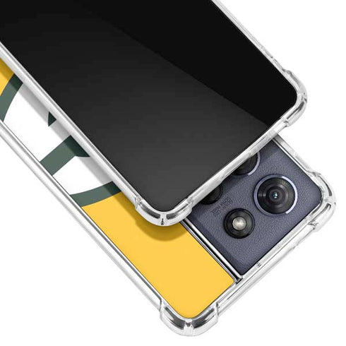 NFL Green Bay Packers Large Logo Moto G 5G (2025) Clear Case