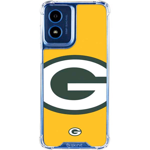 NFL Green Bay Packers Large Logo Moto G 5G (2024) Clear Case