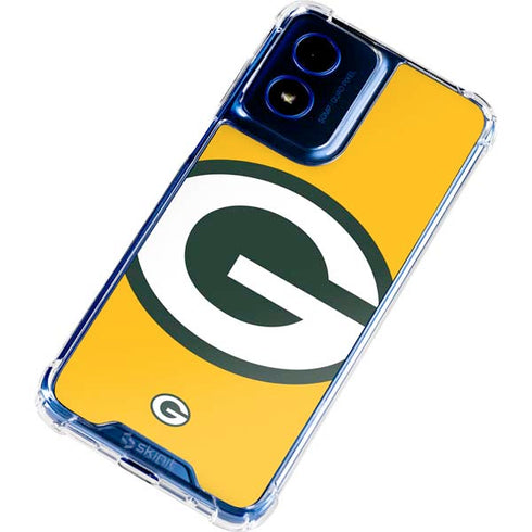 NFL Green Bay Packers Large Logo Moto G 5G (2024) Clear Case