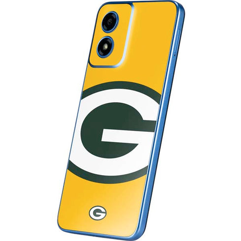 NFL Green Bay Packers Large Logo Moto G Play 4G (2024) Skin