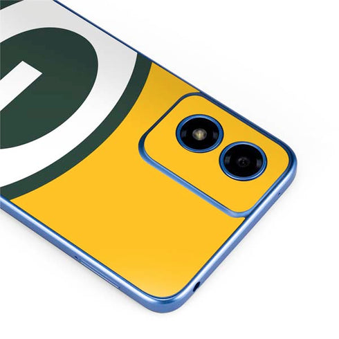 NFL Green Bay Packers Large Logo Moto G Play 4G (2024) Skin