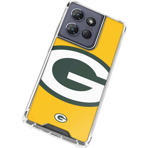 NFL Green Bay Packers Large Logo Moto G Play 5G (2025) Clear Case