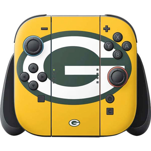 NFL Green Bay Packers Large Logo Nintendo Switch 2 (2025) Joy-Con Controller Skin