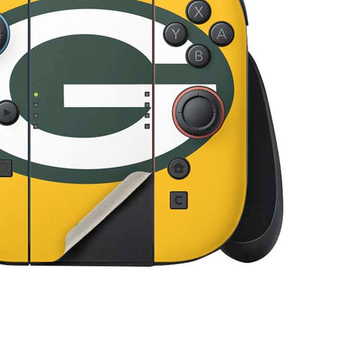 NFL Green Bay Packers Large Logo Nintendo Switch 2 (2025) Joy-Con Controller Skin