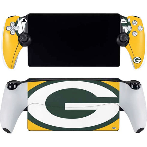 NFL Green Bay Packers Large Logo PlayStation Portal Remote Player Skin