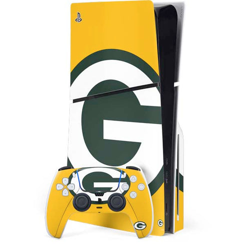 NFL Green Bay Packers Large Logo PlayStation PS5 Skins