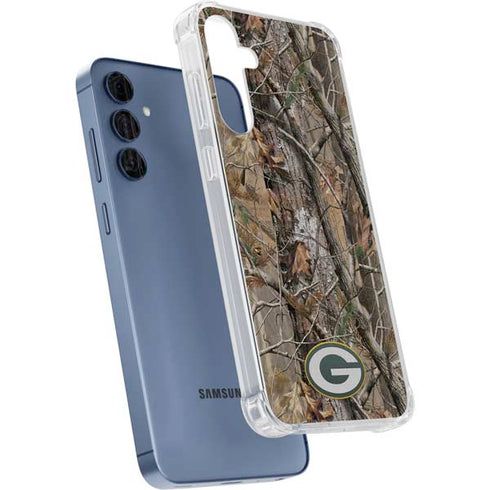 NFL Green Bay Packers Realtree AP Camo Galaxy A35 5G Clear Case