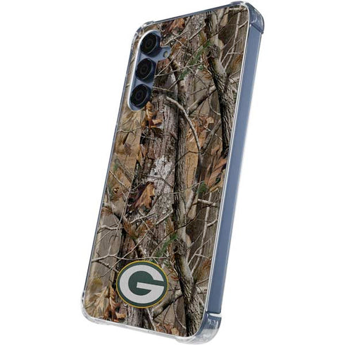 NFL Green Bay Packers Realtree AP Camo Galaxy A55 5G Clear Case