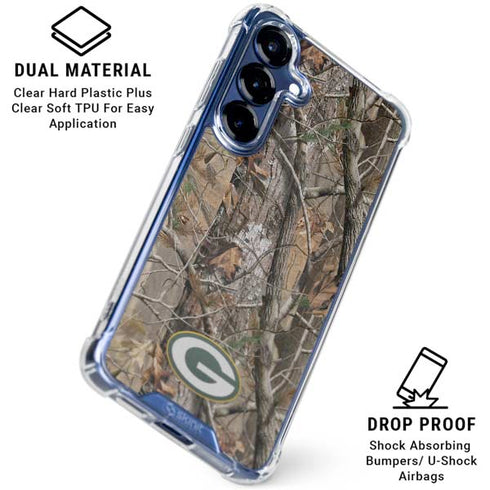 NFL Green Bay Packers Realtree AP Camo Galaxy S25 Plus Clear Case
