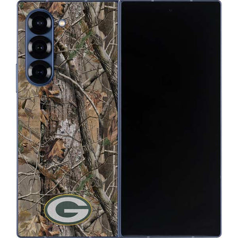 NFL Green Bay Packers Realtree AP Camo Galaxy Z Fold6 Skin
