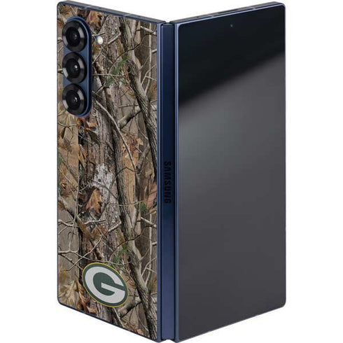 NFL Green Bay Packers Realtree AP Camo Galaxy Z Fold6 Skin