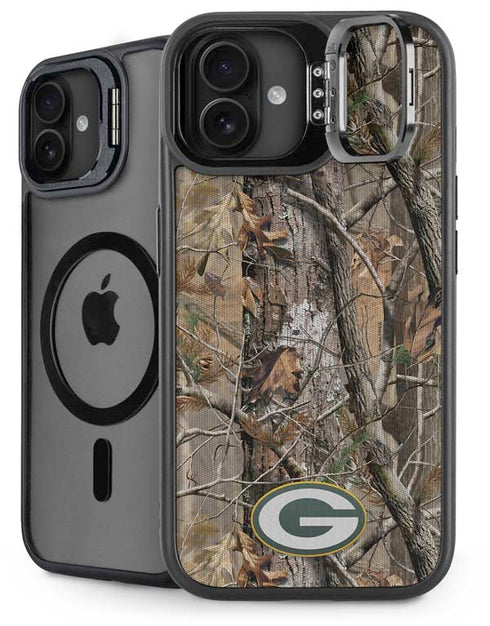 NFL Green Bay Packers Realtree AP Camo iPhone 16 Plus Kickstand Case