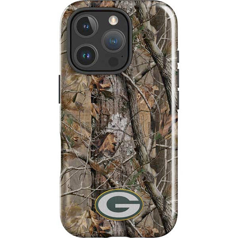 NFL Green Bay Packers Realtree AP Camo iPhone 16 Pro Max Magsafe Impact Case