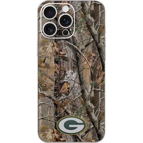 NFL Green Bay Packers Realtree AP Camo iPhone 16 Pro Max Skin