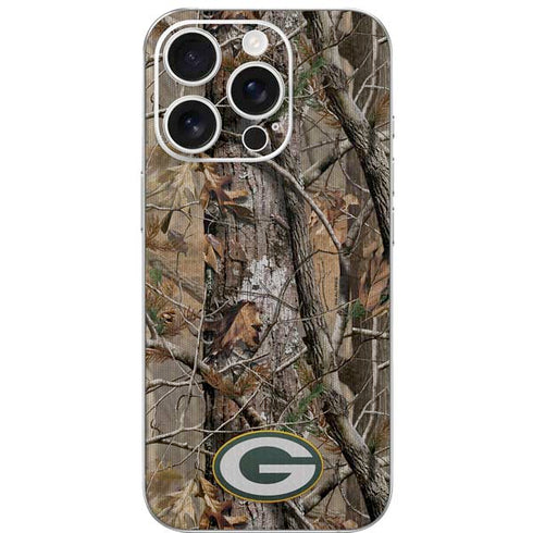 NFL Green Bay Packers Realtree AP Camo iPhone 16 Pro Skin