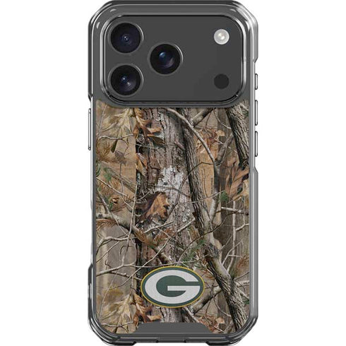 NFL Green Bay Packers Realtree AP Camo iPhone 18 Pro Clear Case