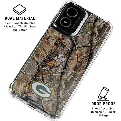 NFL Green Bay Packers Realtree AP Camo Moto G Power 5G (2024) Clear Case