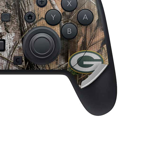 NFL Green Bay Packers Realtree AP Camo Nintendo Switch 2 (2025) Pro Controller Skin