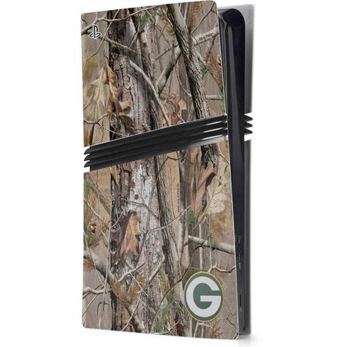 NFL Green Bay Packers Realtree AP Camo PS5 Pro Console Skin