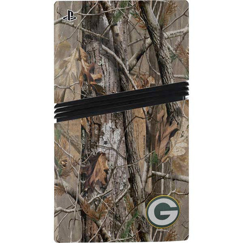 NFL Green Bay Packers Realtree AP Camo PS5 Pro Console Skin