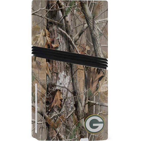 NFL Green Bay Packers Realtree AP Camo PS5 Pro Disk Console Skin
