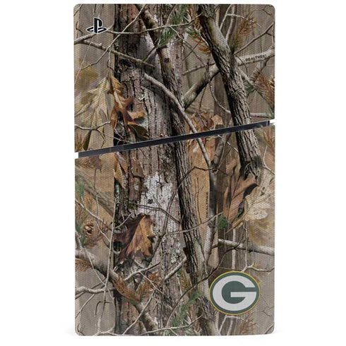NFL Green Bay Packers Realtree AP Camo PS5 Slim Digital Edition Console Skin