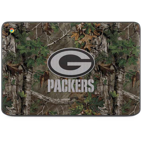 NFL Green Bay Packers Realtree Xtra Green Camo HP Chromebook Skin