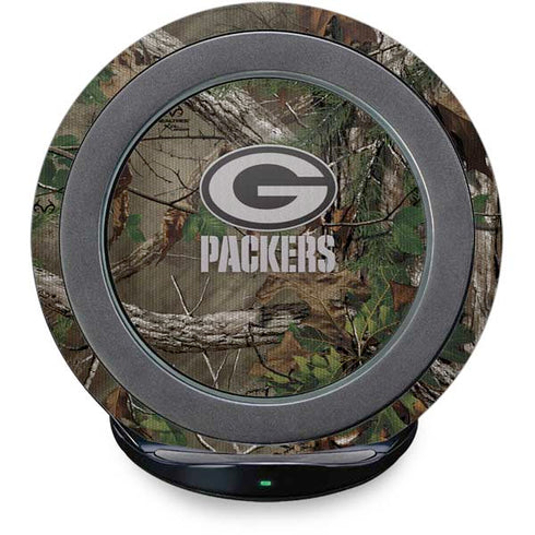 NFL Green Bay Packers Realtree Xtra Green Camo Fast Charge Wireless Charging Stand Skin
