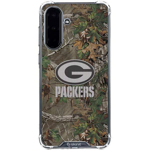 NFL Green Bay Packers Realtree Xtra Green Camo Galaxy A36 5G Clear Case