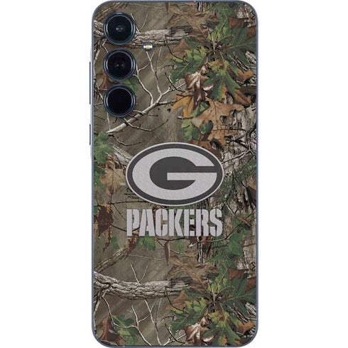 NFL Green Bay Packers Realtree Xtra Green Camo Galaxy A55 5G Skin