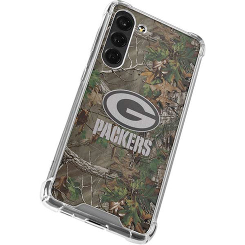 NFL Green Bay Packers Realtree Xtra Green Camo Galaxy S24 FE Clear Case