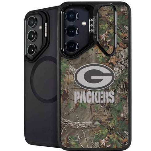 NFL Green Bay Packers Realtree Xtra Green Camo Galaxy S24 FE Kickstand Case