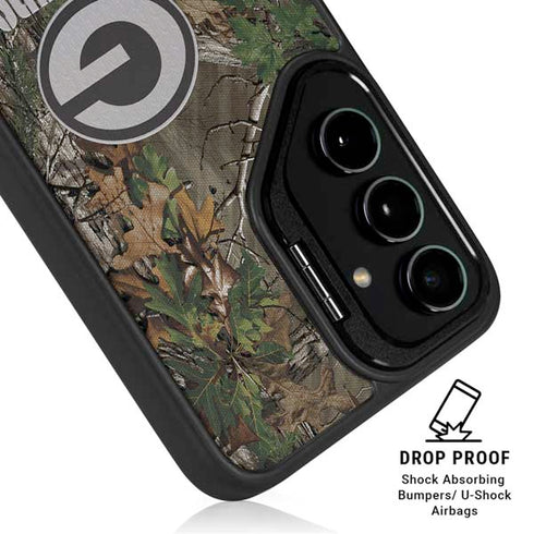 NFL Green Bay Packers Realtree Xtra Green Camo Galaxy S24 FE Kickstand Case