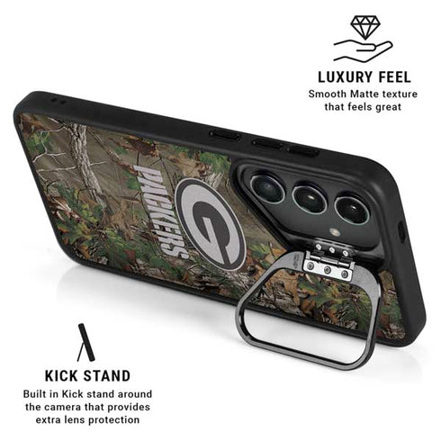 NFL Green Bay Packers Realtree Xtra Green Camo Galaxy S25 Plus Kickstand Case