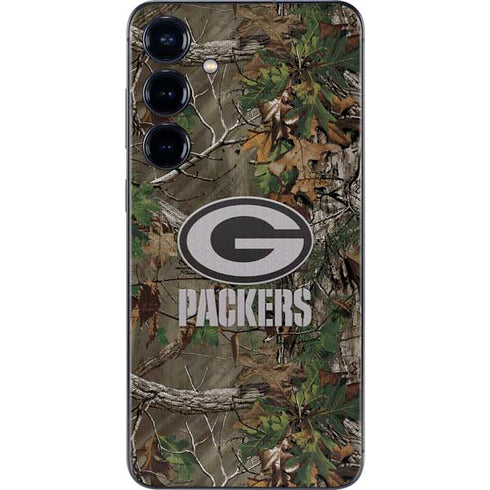 NFL Green Bay Packers Realtree Xtra Green Camo Galaxy S25 Plus Skin