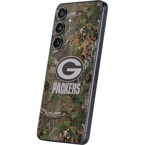 NFL Green Bay Packers Realtree Xtra Green Camo Galaxy S25 Plus Skin