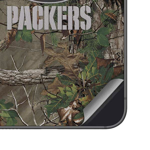 NFL Green Bay Packers Realtree Xtra Green Camo Galaxy S25 Plus Skin