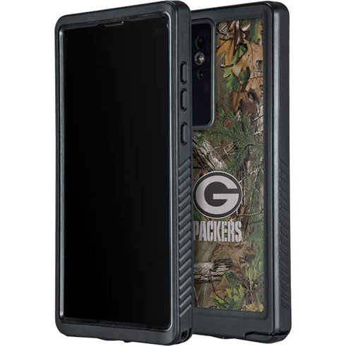 NFL Green Bay Packers Realtree Xtra Green Camo Galaxy S24 Ultra Waterproof Case
