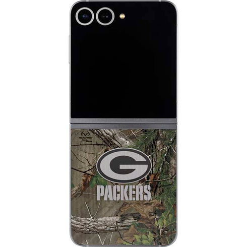 NFL Green Bay Packers Realtree Xtra Green Camo Galaxy Z Flip6 Skin